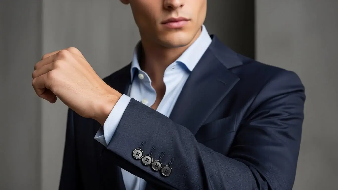 هل تساءلت يومًا عن سبب وجود أربعة أزرار على كم البدلة؟ اكتشف السر وراء هذه الميزة في السترات الرجالية 